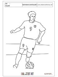 Futbol boyama sayfaları